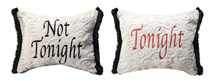 PILLOW, WHITE TONIGHT/NOT TONIGHT